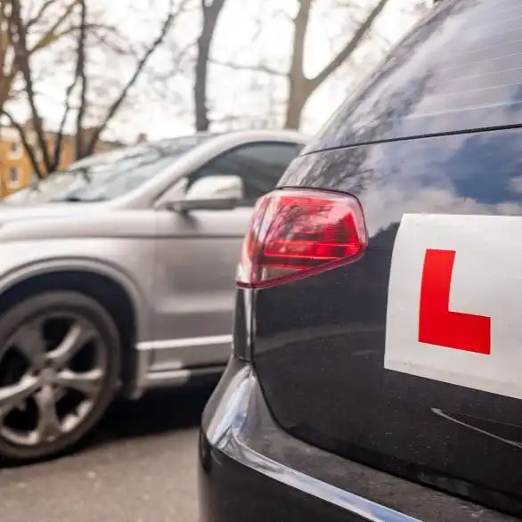 Learner Plates On Back Of Car